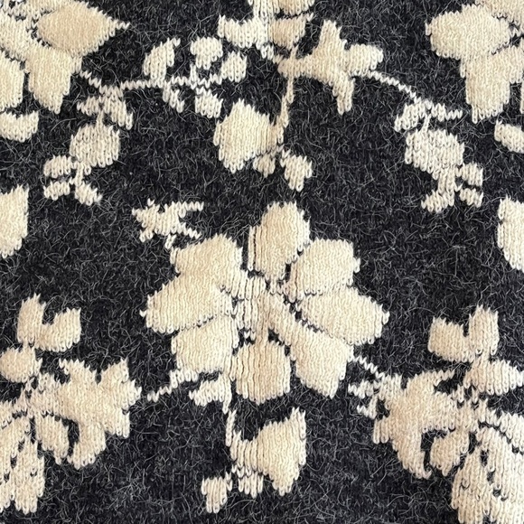 Vintage Kitty Hawk Vivian Lang Sweater Womens Medium 3D Floral Embroidered Knit - Picture 6 of 12